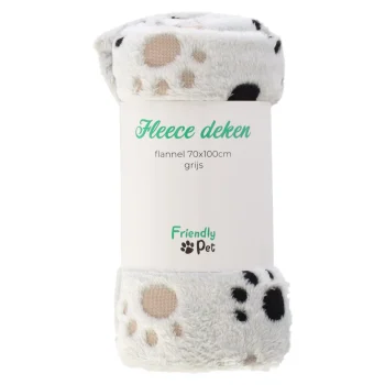 Hot Friendly Pet Fleece Flanel 70x100cm Grijs