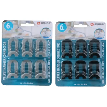 Outlet Alpina Fluwelen Kleerhangerverbinder 6st