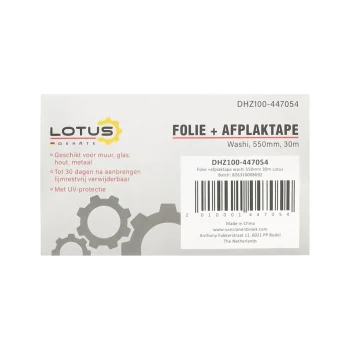 Best Lotus Folie Met Afplaktape Pro Washi 550 Mm 30 M