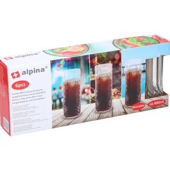 Hot Alpina Glas Longdrink 400 Ml 6st.