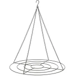 Hot Mica Decorations Hanger Deco Cirkel Zwart 60 Cm