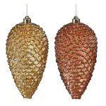 Sale Hanger Dennenappel Bruin Goud 24 Cm