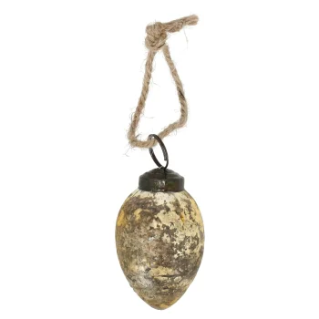 Fashion O'malley Hanger Ei Glas 6x4cm Goud