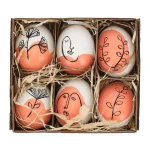 New Natural Collections Hanger Ei Nature Oranje 6st