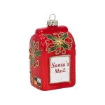 Clearance Hanger Glas Brievenbus Santa Rood