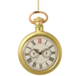 New Decoris Hanger Glas Klok Goud 11 Cm