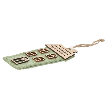 Hot Hanger Huis Groen 14 X 7 Cm