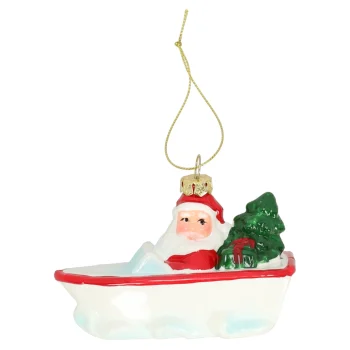 Best O'malley Hanger Kerstman In Bad 10 X 6 Cm