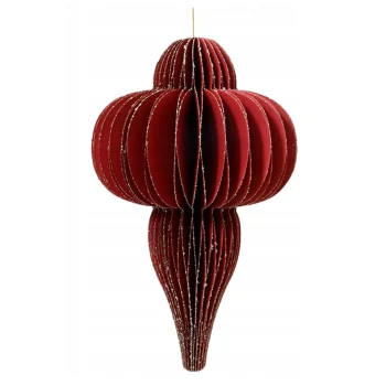 Sale Decoris Hanger Papier Pegel Rood 15 Cm