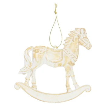 Clearance Hanger Schommelpaard Goud 11 X 10 Cm