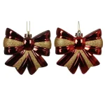 Discount Decoris Hanger Strik 12 Cm Rood