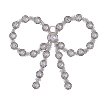 Fashion Boltze Home Hanger Strik Bowi Zilver 10x9cm