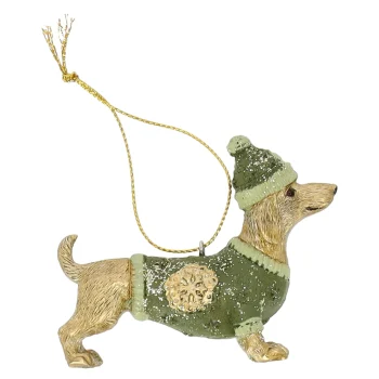 Discount Hanger Teckel Groen 7 Cm