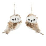 Sale Mica Decorations Hanger Uil Bruin 10 Cm