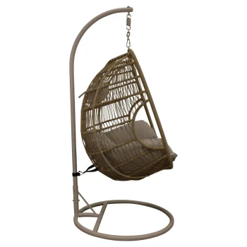 Fashion Bois Le Duc Hangstoel Jesolo Crème Met Kussen