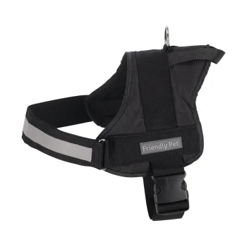 Fashion Friendly Pet Harnas Soft 33-45cm Zwart FP
