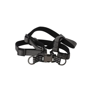 Sale Flamingo Harnas Step&go Jannu Zwart L 40-70cm