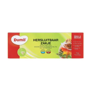 Discount Dumil Hersluitbare Zakjes 1L 15st + 2,5L 15st