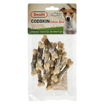 Clearance Smulti Hondensnack Calcium Been + Vis 85g