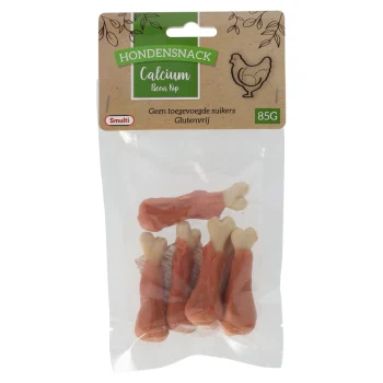 Hot Smulti Hondensnack Calcium Been Kip 85 G