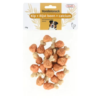 Outlet Smulti Hondensnack Calcium Been Kip Met Rijst 170g