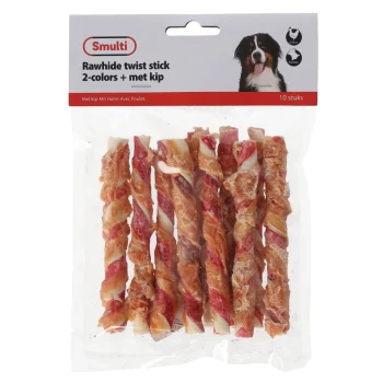 Best Smulti Hondensnack Kip Stick 12cm Duo 10st