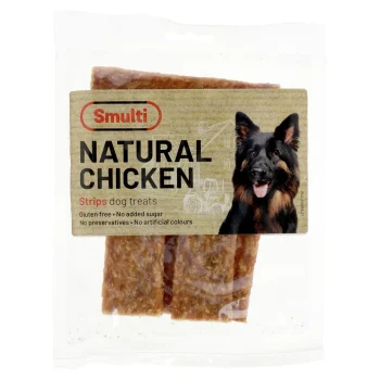 Hot Smulti Hondensnack Nature Kip Strips 100g