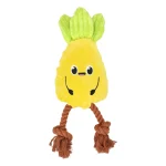 New Friendly Pet Hondenspeelgoed Ananas+touw Geel 33cm