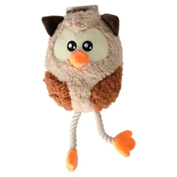 Clearance Friendly Pet Hondenspeelgoed Fieber Uil 30cm