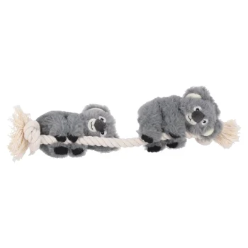Online Friendly Pet Hondenspeelgoed Hangta Koala + Touw Grijs S 40cm