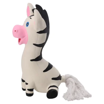 Fashion Friendly Pet Hondenspeelgoed Latex Zebra 13cm