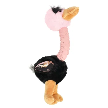 Hot Friendly Pet Hondenspeelgoed Pluche Struisvogel 21cm