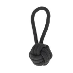 Hot Friendly Pet Hondenspeelgoed Ringo Touw Bal Grijs D8,5cm 15mm 25cm