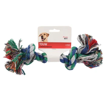 Hot Friendly Pet Hondenspeelgoed Touw Met 2 Knopen Medium