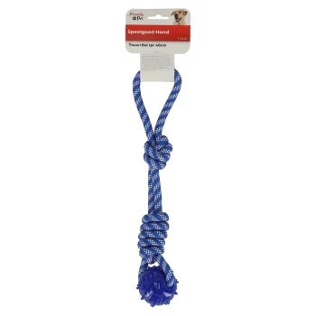 Online Friendly Pet Hondenspeelgoed Touw+bal Tpr 40cm