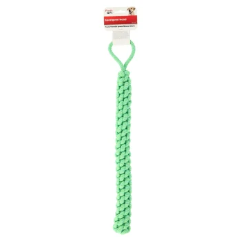 Hot Friendly Pet Hondenspeelgoed Touw+hendel Gr/bl 60cm