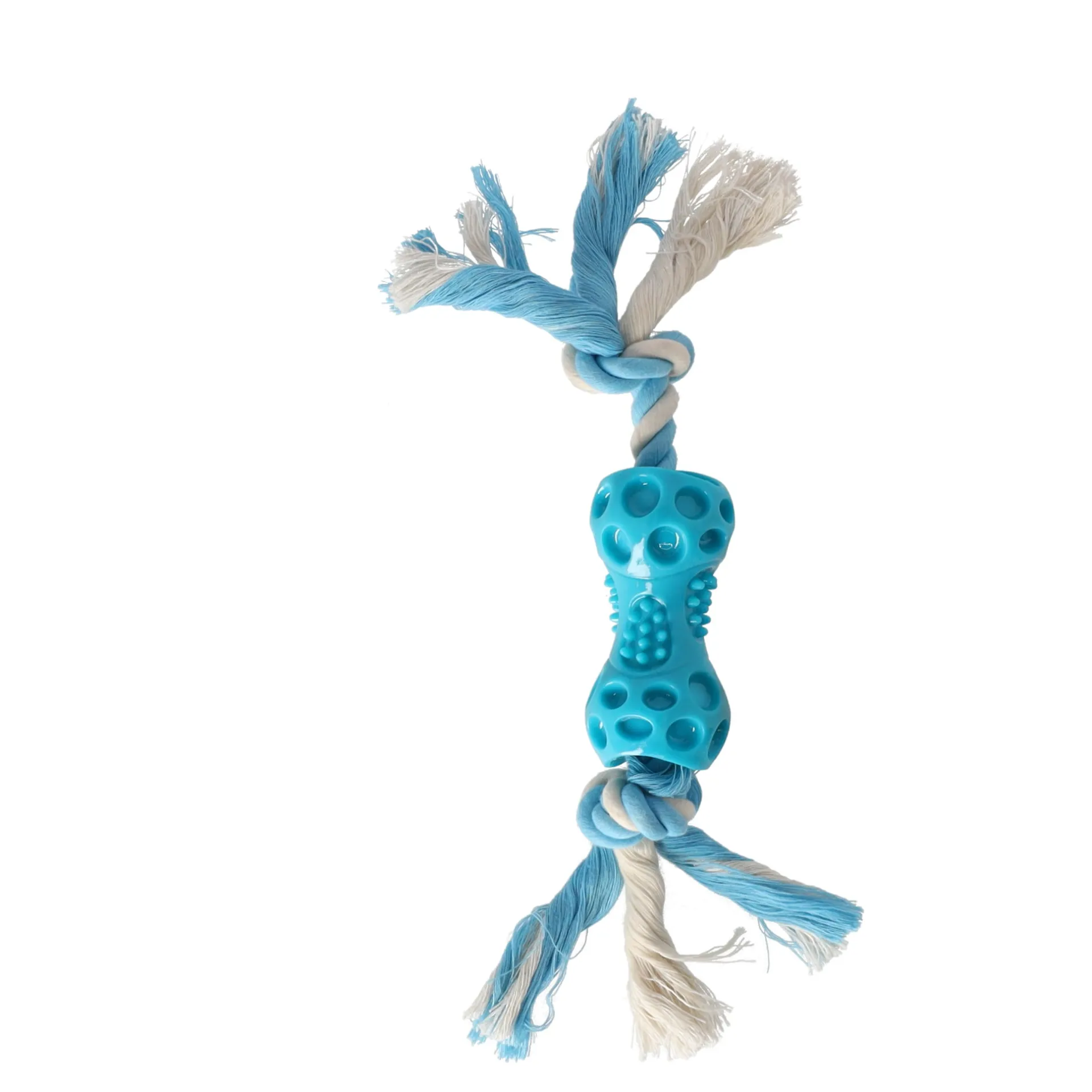 hondenspeelgoed-tpr-lindo-dumb-kzymCmya-0.webp Online Friendly Pet Hondenspeelgoed TPR Lindo Dumbbell + Touw Blauw 34cm