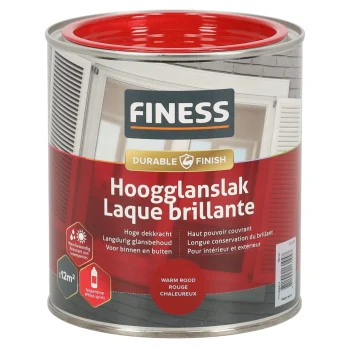 Clearance Finess Hoogglans Warm Rood 14200 750ml