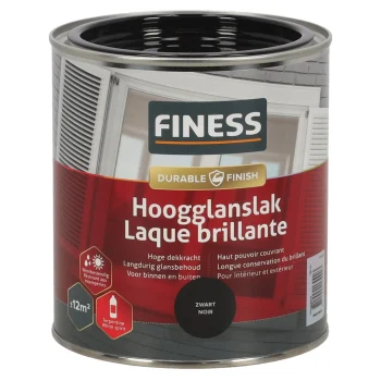 Clearance Finess Hoogglans Zwart 1428 750ml