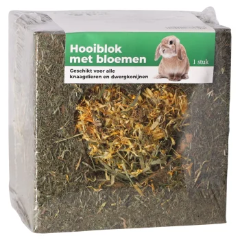 Clearance Friendly Pet Hooiblok + Bloemen 450gr