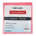 New Nevac Huishouddoek 38 X 40 Cm Roze 10st