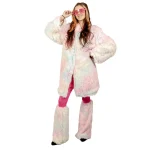 New Van Cranenbroek Jas Fluffy Rainbow S-M