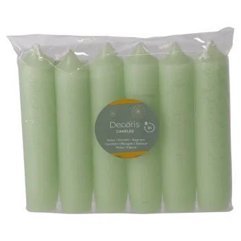 New Decoris Kaars 11 Cm 6st. Groen