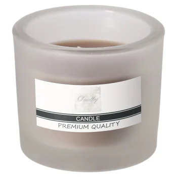 New O'malley Kaars Glas 9 X 8 Cm Taupe