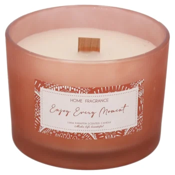 Outlet Natural Collections Kaars Glas Flower 13 X 8 Cm