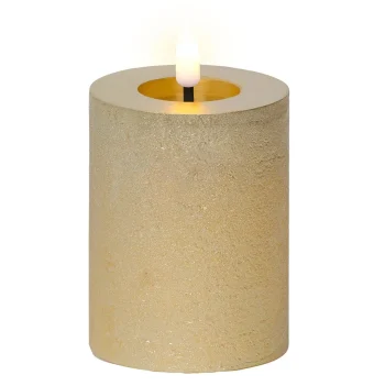 Sale Lumineo Kaars Led Glitter Goud 11 Cm