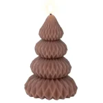 Clearance Lumineo Kaars Led Kerstboom Bruin 13 Cm