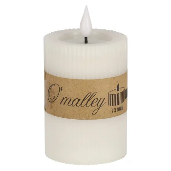 New O'malley Kaars Rib Melt LED 7 X 10 Cm Wit