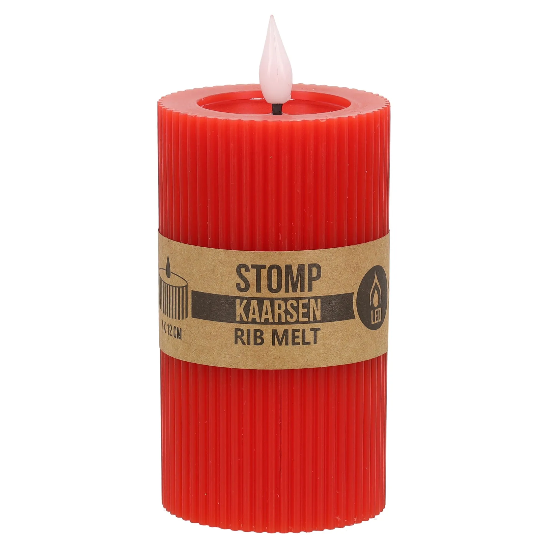 kaars-rib-melt-led-7-x-12-cm-r-khJXvJuS-0.webp Online O'malley Kaars Rib Melt LED 7 X 12 Cm Rood
