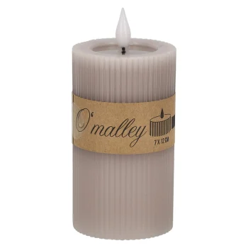 Fashion O'malley Kaars Rib Melt LED 7 X 12 Cm Taupe